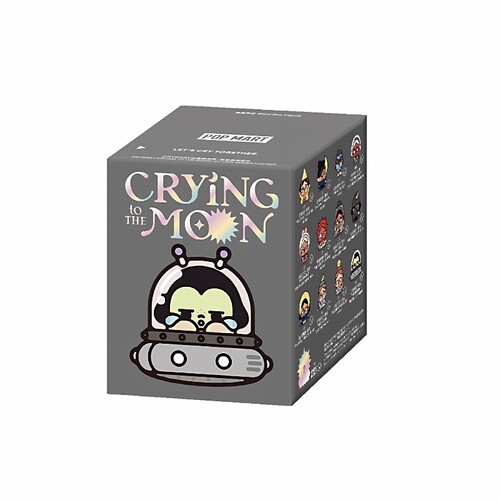 【壹号】POPMART泡泡玛特Crybaby哭娃出走的月亮-坐坐系列手办