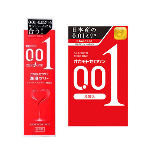 冈本002Okamoto避孕套超薄0.01水溶性人体润滑液正品情趣安全套