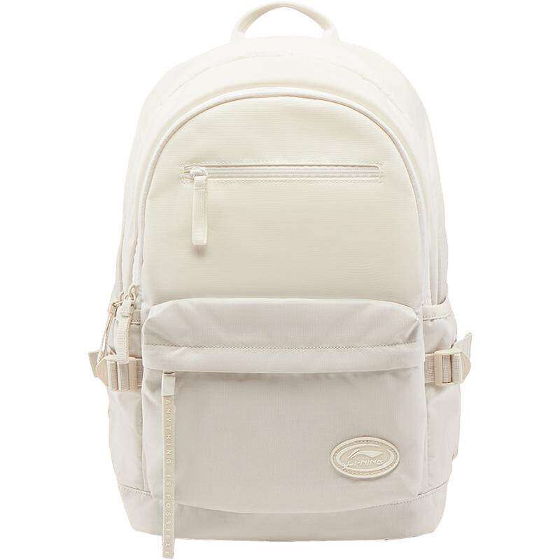 李宁双肩包男女新款红色大容量学生初中高中旅行电脑通勤书包背包