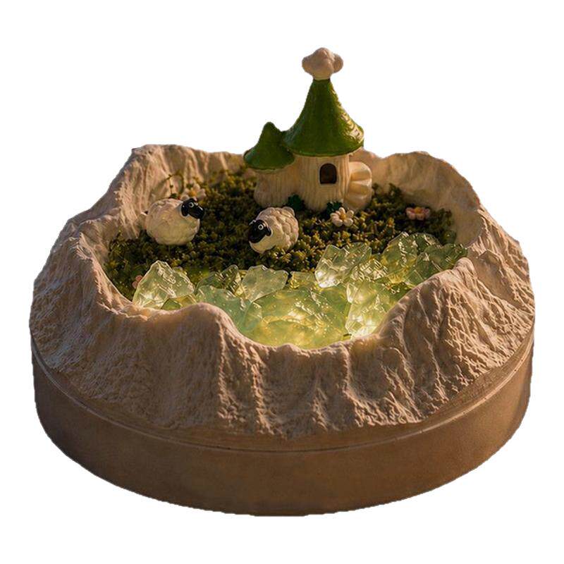 牧场小羊晶石香薰小夜灯生日礼物