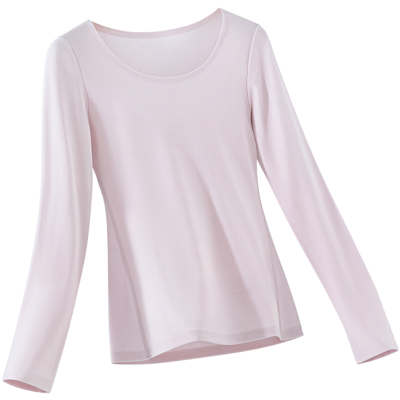 蛋白绒羊毛美肤肌底长袖上衣女秋