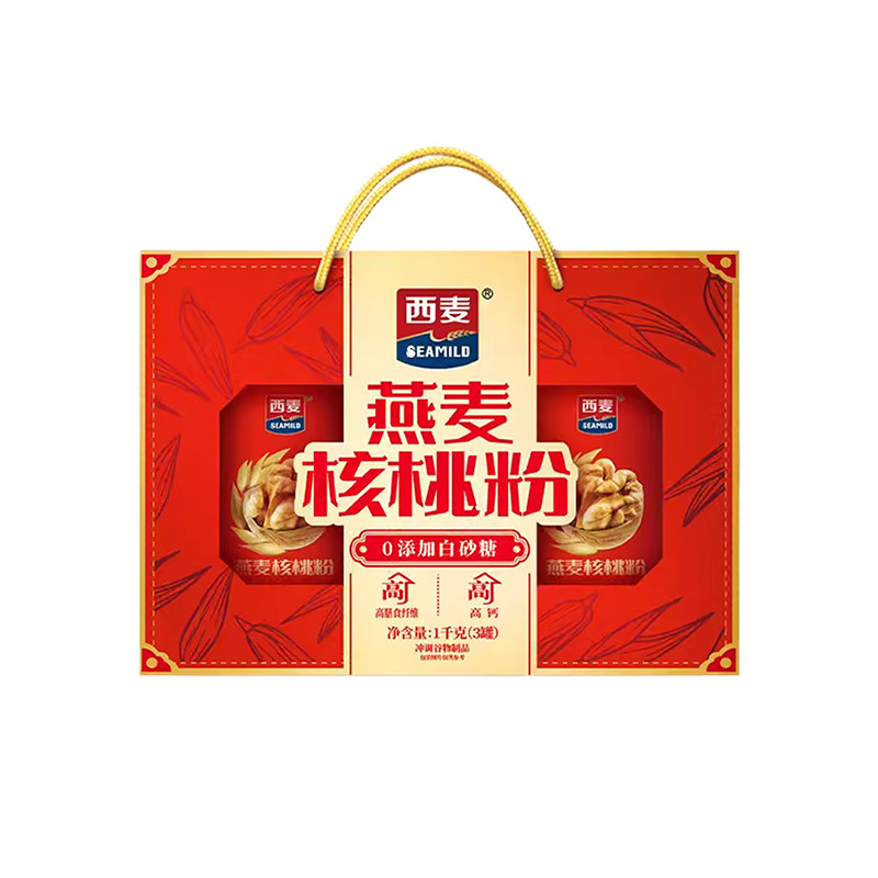 【年货送礼】西麦燕麦核桃粉礼盒中老年营养麦片送长辈健康送礼,咖啡/麦片/冲饮,营养复合麦片,淘宝优惠券,粉丝福利购,淘宝优惠卷