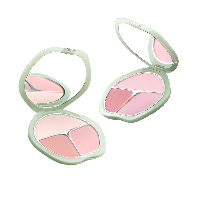 彩棠TIMAGE腮红盘三色收缩膨胀色胭脂三合一双色腮红膏水光细腻