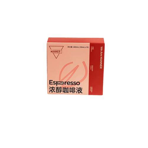 Manner官方正品冷萃咖啡液15杯