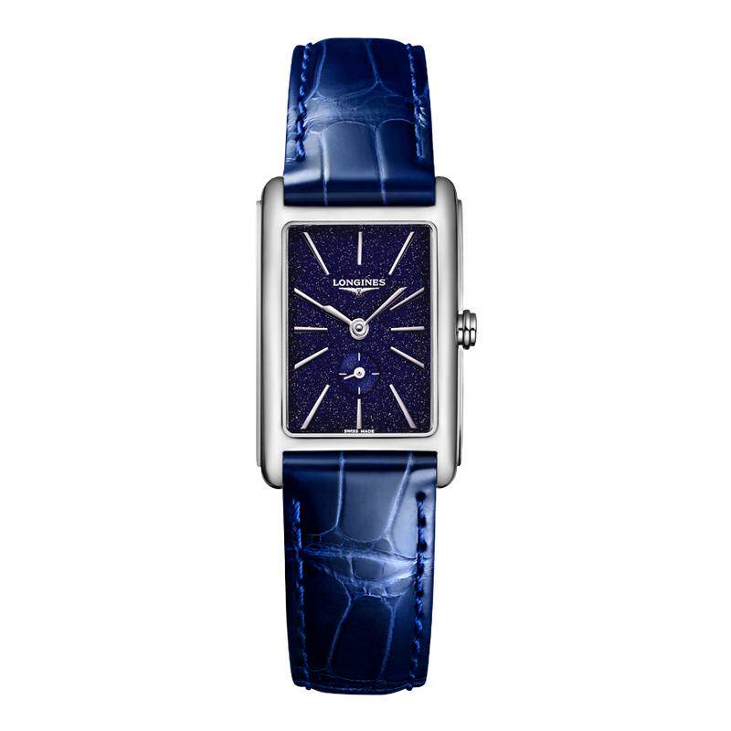 Longines浪琴手表正品黛绰维纳系列女表瑞士腕表彩盘矩形小方表