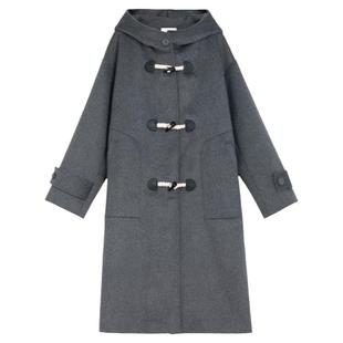 【官方直播】森女部落原创高级感气质中长款毛呢外套大衣学院风