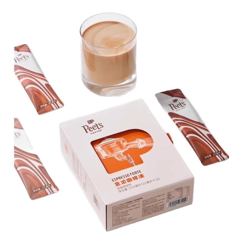 PEET'S皮爷迪克森少校美式咖啡液意式浓缩浓郁黑巧克力风味咖啡