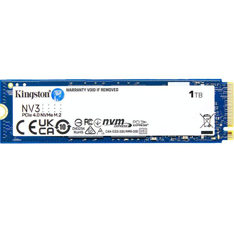 金士顿官方1T固态硬盘nv3高速6000MB/s台式机电脑2t游戏笔记本ssd