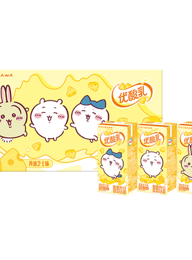 百补1月优酸乳吉伊卡哇chiikawa联名网红款黄油芝士味200ml*12盒