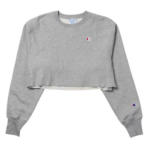 CHAMPION潮酷休闲圆领露脐卫衣