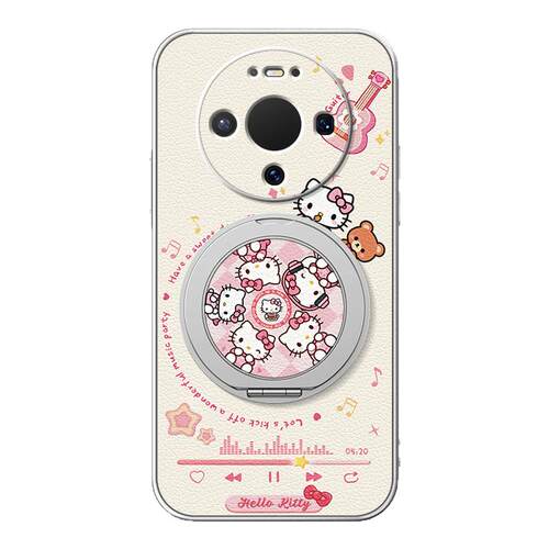 适用华为mate80pro手机壳mate70女款mate60pro+小羊皮2026马年新款50磁吸支架40/30防摔硅胶软卡通可爱猫咪KT