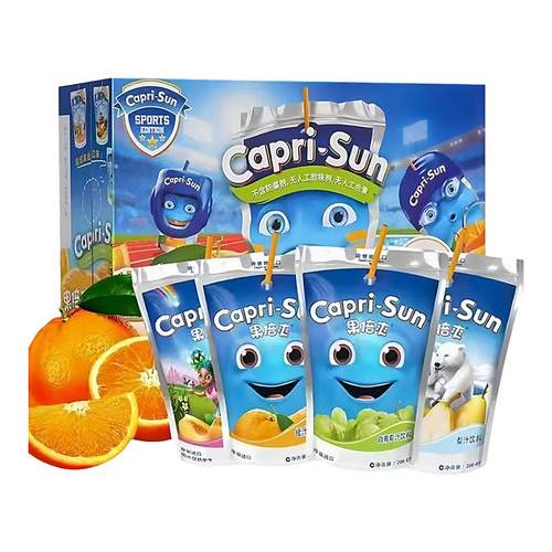 迪拜果倍爽小怪兽混合口味饮料200ml*10袋儿童健康VC果汁整箱