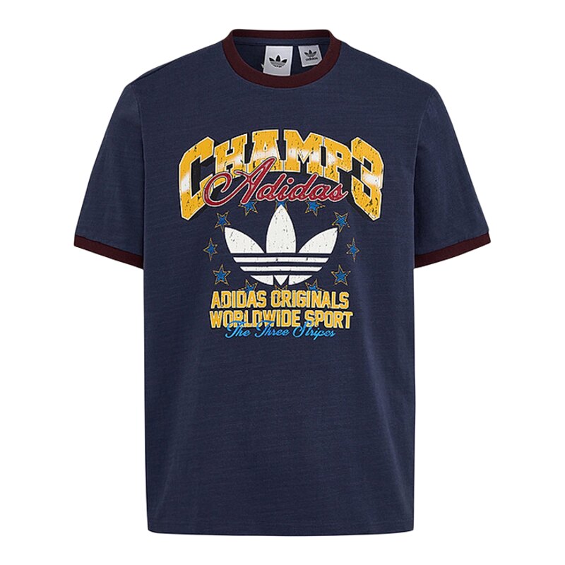 Adidas阿迪达斯三叶草男装2026夏季新款RINGER TEE运动T恤LE7356图片