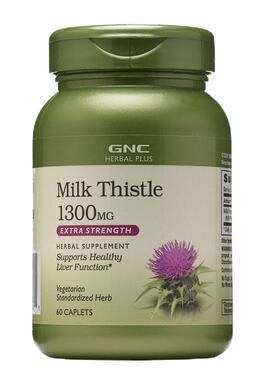 GNC草本水飞蓟奶蓟草1300mg120片/240片Milk Thistle解酒熬夜应酬