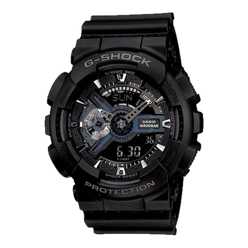 卡西欧手表男生黑武士学生GA110