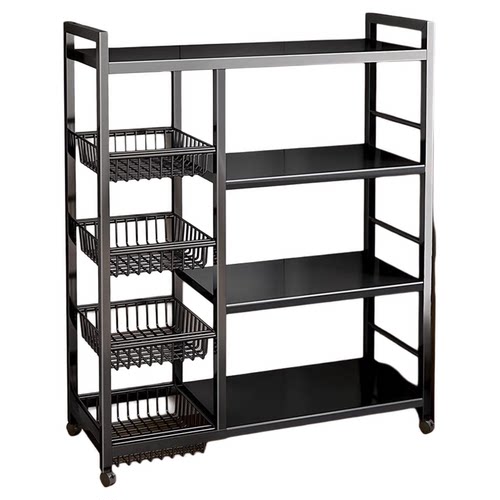 厨房微波炉置物架落地多层放菜