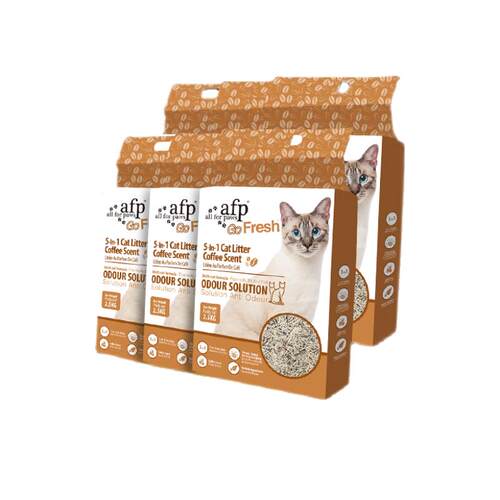 afp混合猫砂2.5kg*6除臭快速结团