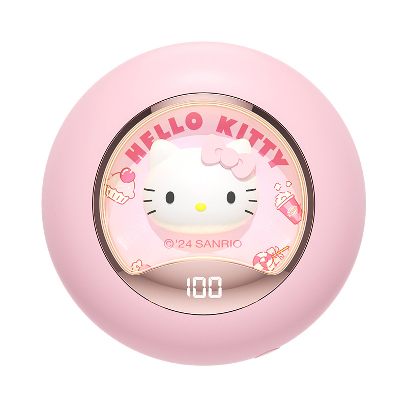 三丽鸥HelloKitty暖手宝手握式充电款电池3C认证可爱迷你小夜灯便携安全防爆学生专用生日礼物送女生2026新款