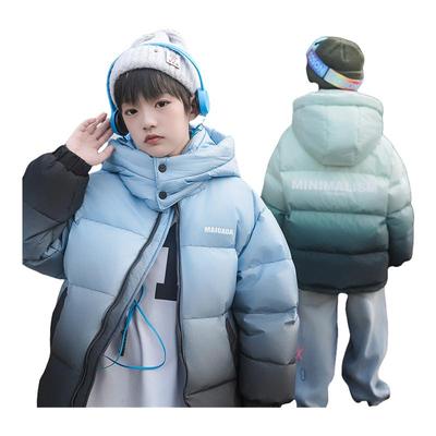 儿童高充绒量羽绒服渐变面包服