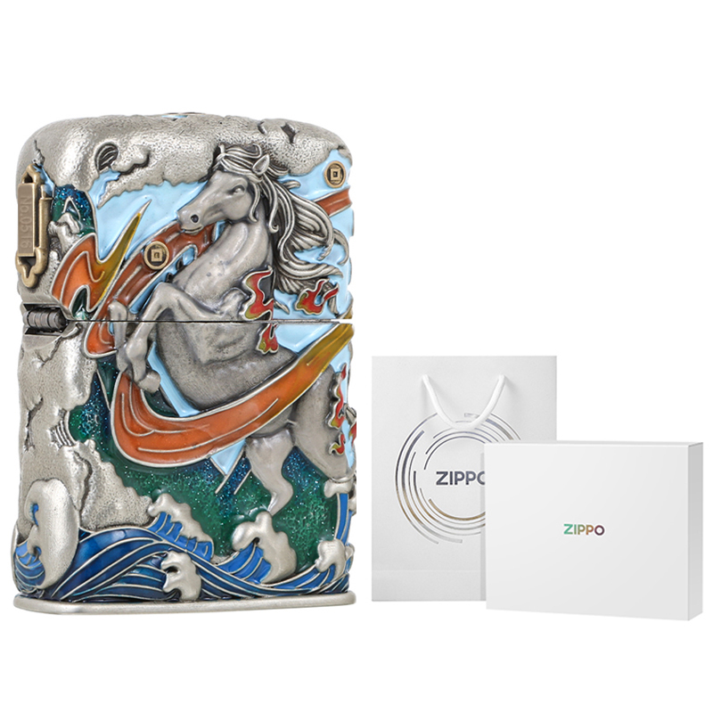 Zippo马年马到成功煤油打火机