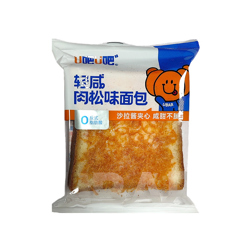 轻咸肉松面包U吧学生早餐包整箱