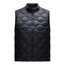 新款 冬季 户外立领加厚保暖外套 轻薄羽绒服马甲男士 安踏雪壳羽绒