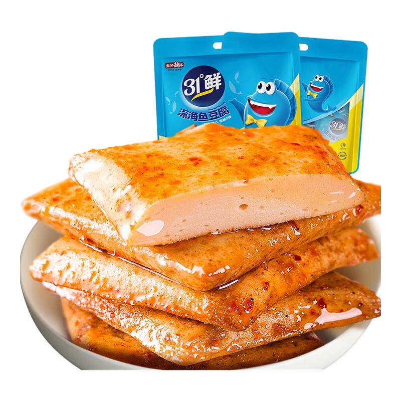 盐津铺子鱼豆腐豆干辣零食豆腐干解馋零食小吃休闲食品夜宵小包装