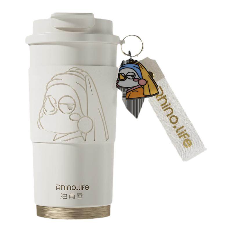 独角犀保温杯女便携陶瓷内胆咖啡杯车载情侣水杯高颜值礼物杯子男,餐饮具,保冷/保温杯,淘宝优惠券,粉丝福利购,淘宝优惠卷