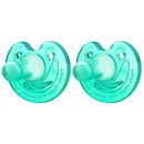 婴儿安抚奶嘴0到6个月防胀气防龅牙新生安怡宝宝安抚专用防掉链