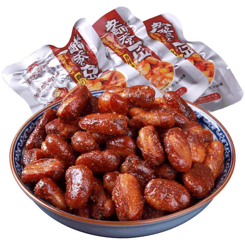 吴府记老醋蚕豆香辣原味胡豆儿童零食兰花豆下酒菜怀旧小零食458g