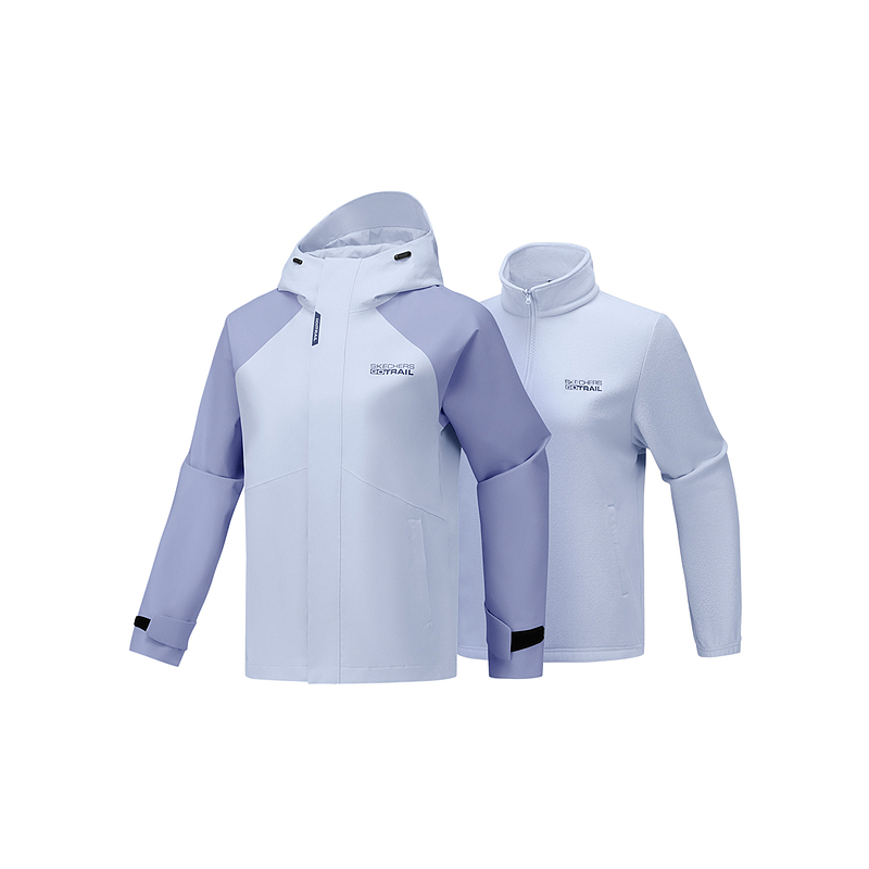 Skechers斯凯奇2025年秋冬新品女款三合一冲锋衣 防水透气户外