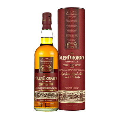 格兰多纳12年苏格兰单一麦芽威士忌洋酒原瓶进口
