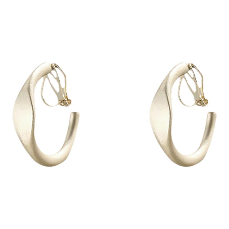 金色哑光耳钉冷淡风高级感