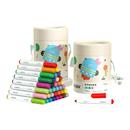 美乐童年巨可洗水彩笔幼儿园专用儿童可水洗无毒不脏手画画工具水溶性画笔套装 婴幼儿宝宝小学生12色24色彩笔