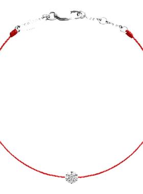直营redline红绳圆形钻石