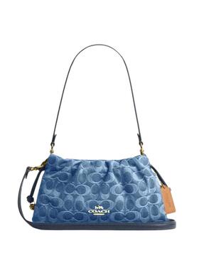 COACH/蔻驰官方 奥莱款Faye女单肩斜挎手提包单宁云朵腋下包CDE45