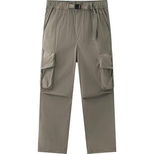 裤 伞兵裤 男2025夏薄款 子直筒休闲户外美式 男 百搭裤 森马宽松工装