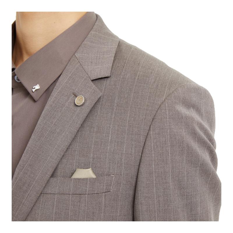 【竖条纹设计】利郎奥莱西服男2025春季休闲西装三件套Q4QXF32
