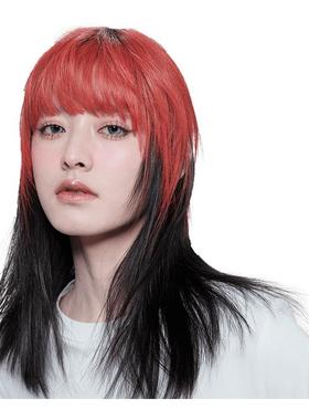 Sleek曝顶染全真发假发片刘海头顶补发片网红挑染时尚布丁头自然