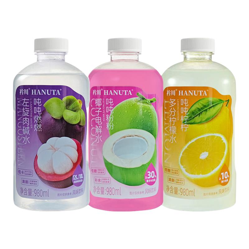 衿川吨吨水多口味980ml果味饮料