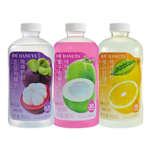 衿川吨吨水多口味980ml果味饮料