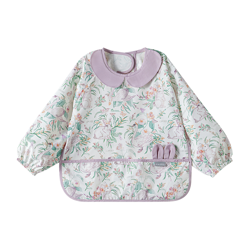 嫚熙宝宝吃饭罩衣秋款辅食