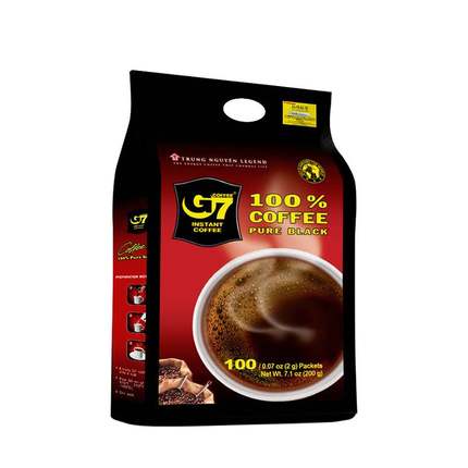 中原G7咖啡速溶袋装G7美式萃取黑咖啡200g*1袋学生提神速溶咖啡粉