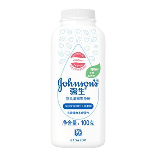 强生婴儿柔嫩粉吸湿干爽