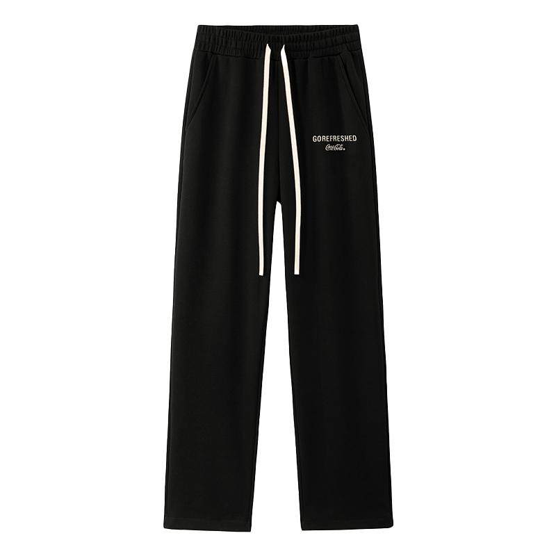 Coca-Cola/可口可乐休闲裤男秋冬裤子加绒加厚宽松长裤运动