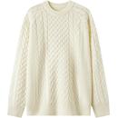 宽松 男可机洗绞花毛衣纯色内搭上衣冬情侣装 森柔毛衫 森马针织衫