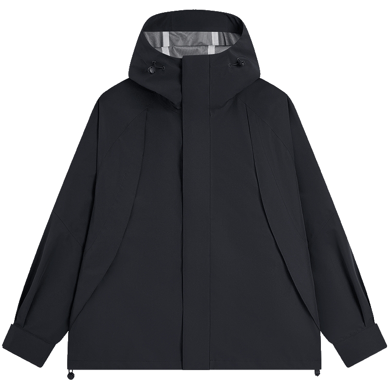 特步冲锋衣户外女子防风运动外套