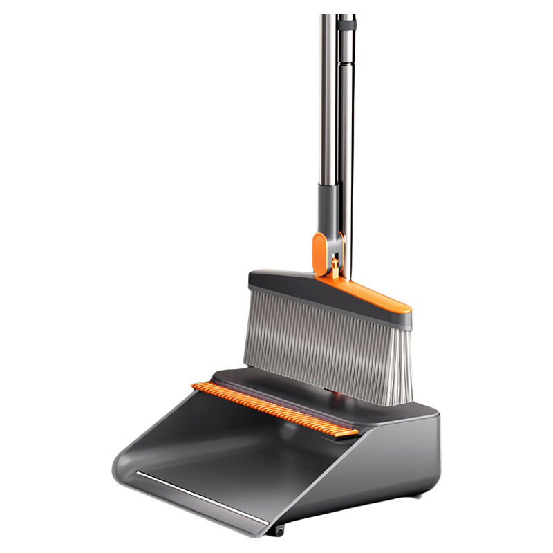 按压回弹折叠收纳扫把套装