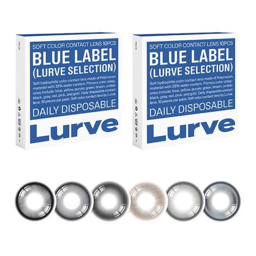【活动特惠】Lurve美瞳蓝标冷泡茶日抛自然舒芙蕾小大直径10片装