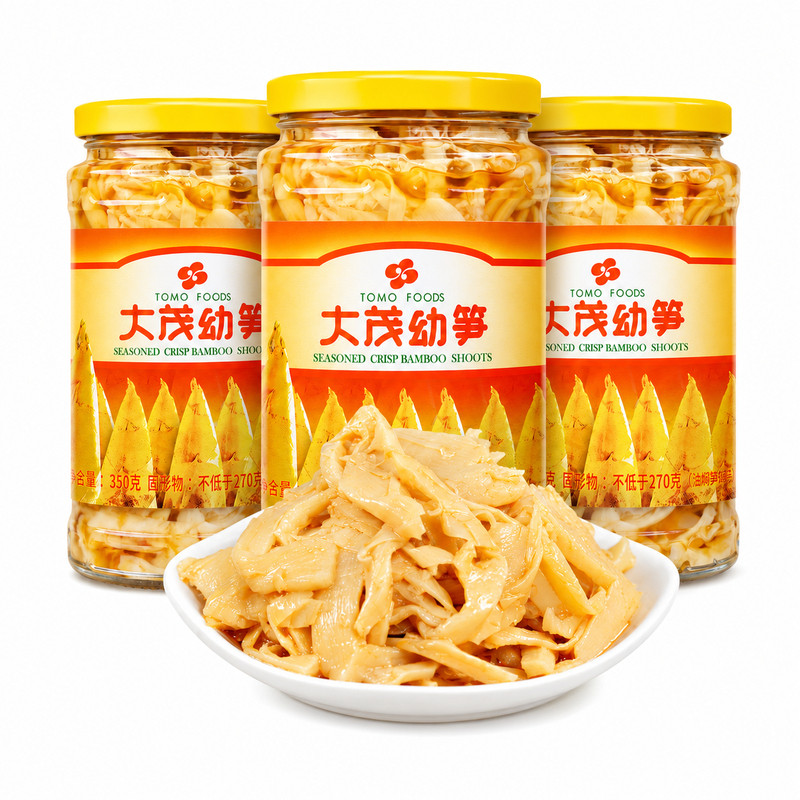 大茂幼笋350g*5瓶装油焖酸笋臭笋罐头配粥下饭酱菜竹笋榨菜咸菜